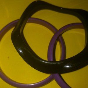 3 piece hard plastic bangles